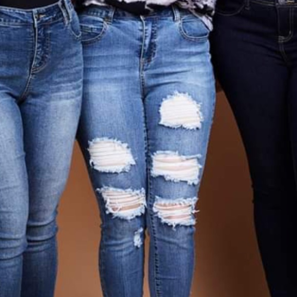 Lovesick distressed skinny jeans